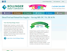 Tablet Screenshot of bollingerenergy.com